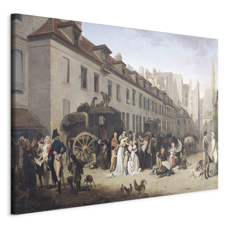 Canvas The Arrival of a Stagecoach at the Terminus, rue Notre-Dame-des-Victoires, Paris 158871 additionalImage 2