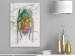 Canvas Rainbow insect - abstract, metallic insect on a marble background 118481 additionalThumb 3