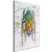 Canvas Rainbow insect - abstract, metallic insect on a marble background 118481 additionalThumb 2