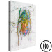 Canvas Rainbow insect - abstract, metallic insect on a marble background 118481 additionalThumb 6