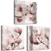 Canvas Floral Texture of Rose (3-part) - Magnolias in Rustic Nature 122781 additionalThumb 2