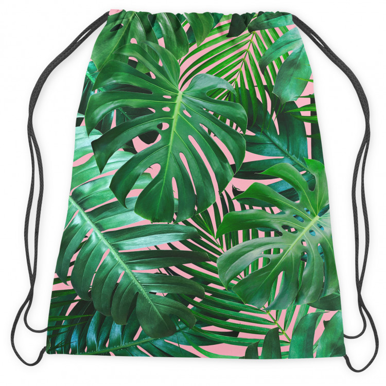 Backpack Botanical lace - a floral composition in greens and pinks 147581 additionalImage 2