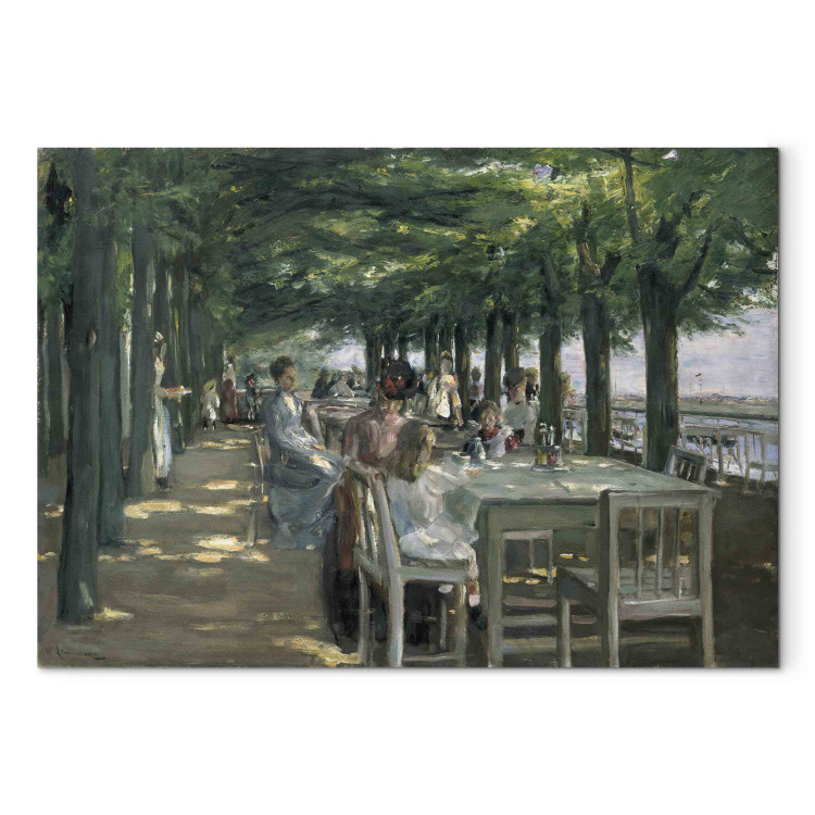 Canvas The Terrace at the Restaurant Jacob in Nienstedten on the Elbe 157881
