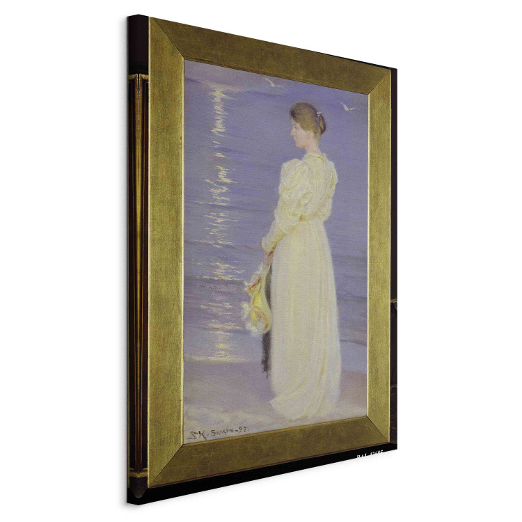 Canvas Woman in White on a Beach 157981 additionalImage 2