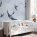 Wall Mural Birds in flight - animals on a background of calm sky in shades of blue 143791 additionalThumb 5