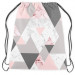 Backpack Powdery triangles - geometric, minimalist motif in shades of pink 147391 additionalThumb 2