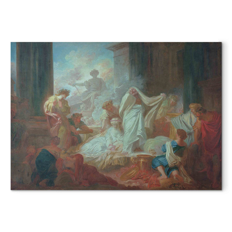 Canvas Le Grand-Prêtre Corésus se sacrifie pour sauver Callirhoe 153091