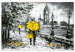 Canvas Walk in London (1 Part) Wide Yellow 123102