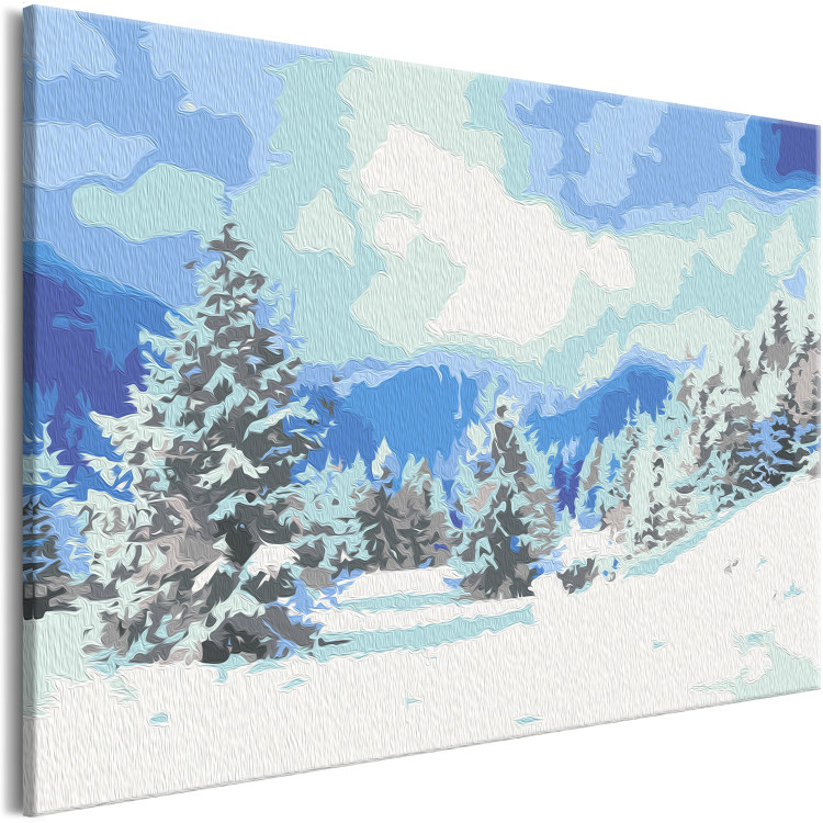 Paint by Number Kit Snow Christmas Trees 130702 additionalImage 3