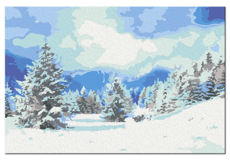 Paint by Number Kit Snow Christmas Trees 130702 additionalImage 6