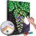Paint by Number Kit Freshness - Delicate Green Leaves Turning Beige 146202