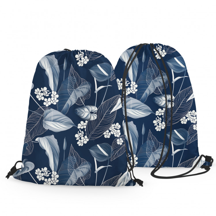 Backpack Blue and white floral arrangement - nature-inspired motif 147502 additionalImage 3