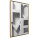 Poster Home in Grays - English texts with 3D effect on a light background 135512 additionalThumb 15
