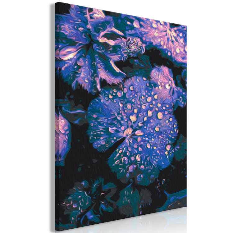 Paint by Number Kit Lavender Atmosphere - Large Purple Leaves and Water Drops 146212 additionalImage 4