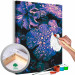 Paint by Number Kit Lavender Atmosphere - Large Purple Leaves and Water Drops 146212