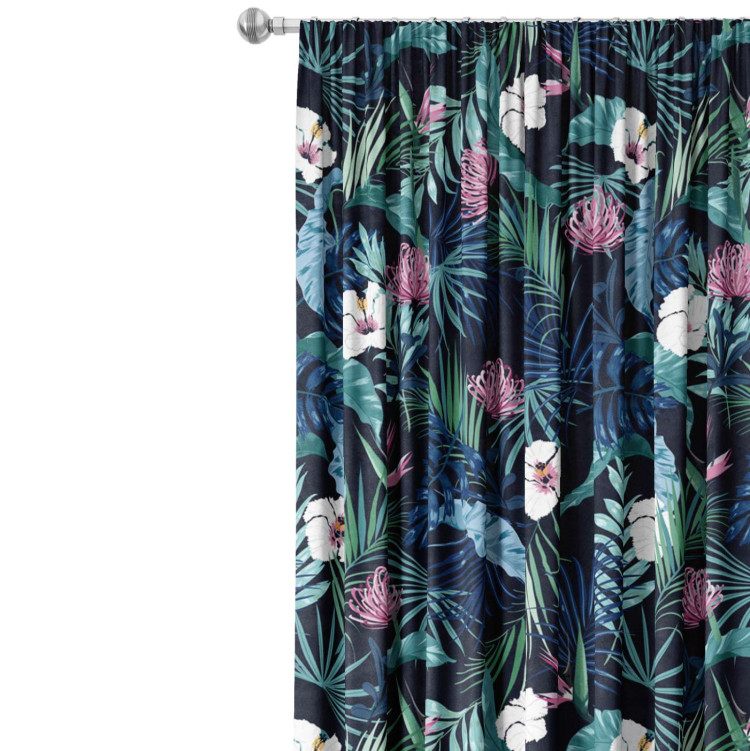 Decorative Curtain Cozy jungle - a botanical composition with tropical plants 147322 additionalImage 3