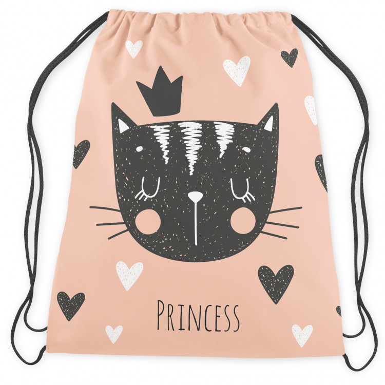 Backpack Cat princess - animal, crown, hearts and English word Princess 148522 additionalImage 2