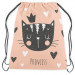 Backpack Cat princess - animal, crown, hearts and English word Princess 148522 additionalThumb 2