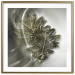 Poster Oak Leaf - botanical abstraction in waves and leaves on a silver background 120832 additionalThumb 14