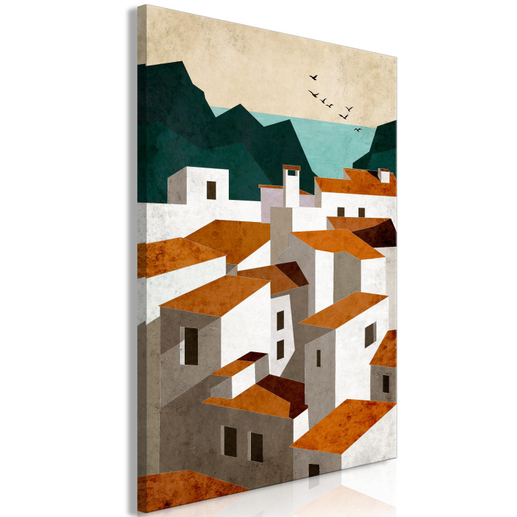 Canvas The Town - Landscape of the Sea, Mountains and Mediterranean Architecture 145532 additionalImage 2