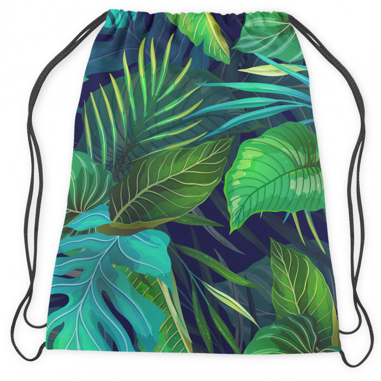 Backpack Juicy leaves - plant composition shown on a purple background 147532 additionalImage 2