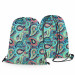 Backpack Red and green teardrops - an intriguing composition in intense colours 147632 additionalThumb 3