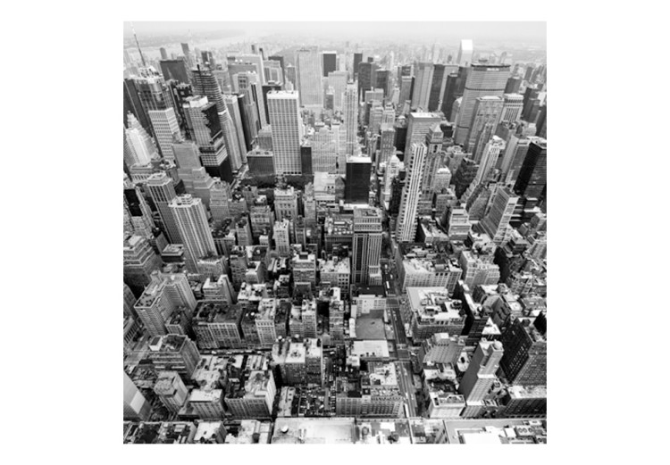 Wall Mural Black and White New York - Architecture with Skyscrapers Captured from a Bird's Eye View 61532 additionalImage 1