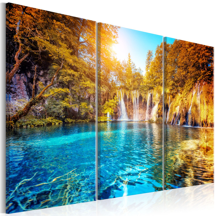 Canvas Waterfalls of Sunny Forest 97732 additionalImage 2
