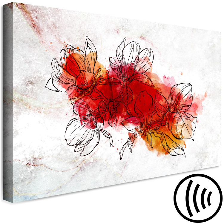 Canvas Blooming flowers - a fancy composition with floral motif 132242 additionalImage 6