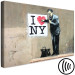 Canvas Doctor and heart on a wall - street art style graphic with inscription 132442 additionalThumb 6