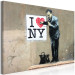 Canvas Doctor and heart on a wall - street art style graphic with inscription 132442 additionalThumb 2