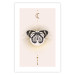 Poster Butterfly's Secret - black and white insect against pink and golden sun 136542 additionalThumb 7