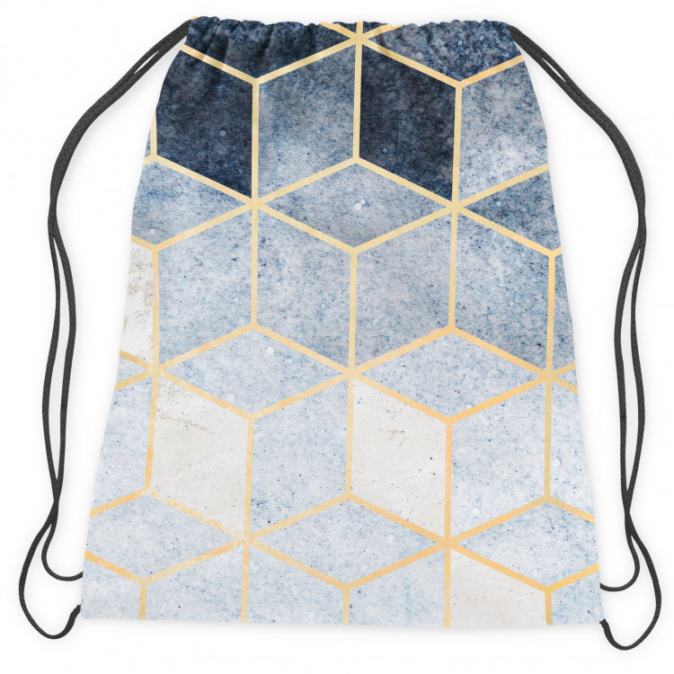 Backpack Marble night - a minimalist geometric pattern in glamour style 147442 additionalImage 2