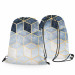 Backpack Marble night - a minimalist geometric pattern in glamour style 147442 additionalThumb 3