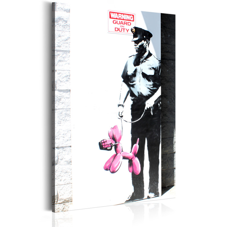 Canvas Police Guard Pink Balloon Dog by Banksy 67942 additionalImage 2