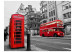 Wall Mural Red bus and phone box in London 97042 additionalThumb 1