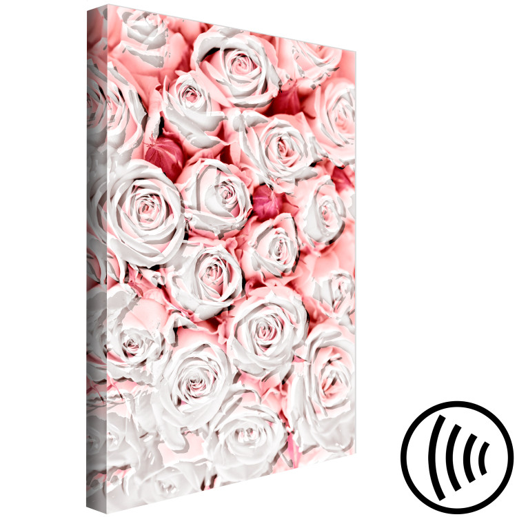 Canvas Sunken roses - flowers in shades of pink and white 117852 additionalImage 6