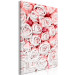 Canvas Sunken roses - flowers in shades of pink and white 117852 additionalThumb 2