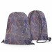 Backpack Gold leafing - graphic floral motif with leaves in linear art 147352 additionalThumb 3