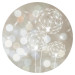 Round wallpaper Luminous Dandelions - Delicate Flowers in the Sunshine 149152 additionalThumb 1
