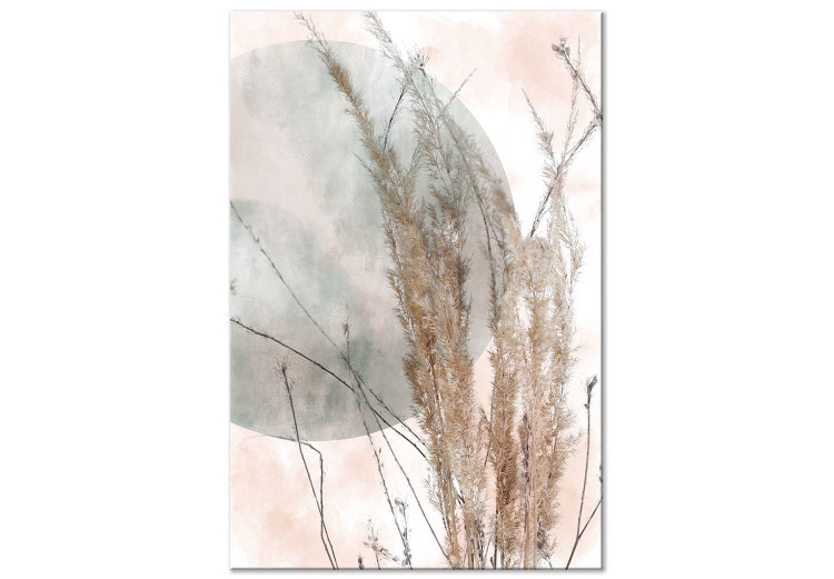 Canvas Grass in the Wind (1-piece) Vertical - landscape of grass in boho style 131662