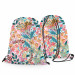 Backpack Paisley flowers - multicoloured floral composition in a graphic style 147362 additionalThumb 3