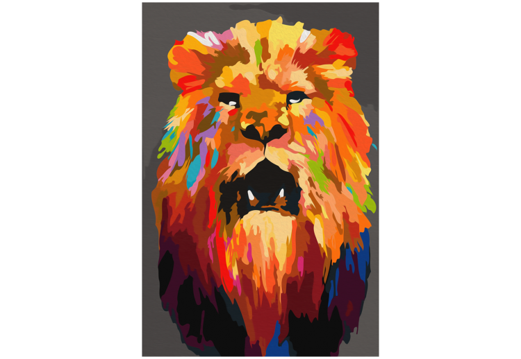 Paint by Number Kit Colourful Lion (Small) 117472 additionalImage 6
