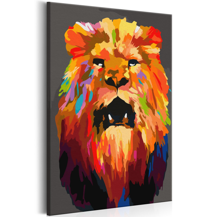 Paint by Number Kit Colourful Lion (Small) 117472 additionalImage 3