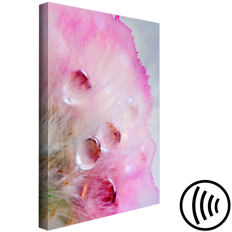 Canvas Watercolor details - water and paint creating an abstract pink pattern 117872 additionalImage 6