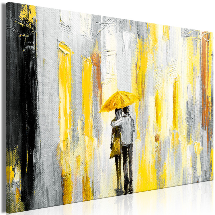 Canvas Umbrella in Love (1 Part) Wide Yellow 123072 additionalImage 2