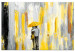 Canvas Umbrella in Love (1 Part) Wide Yellow 123072