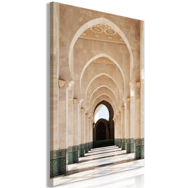 Canvas Entrance to the Mosque in Casablanca - photo architecture in Morocco 135772 additionalImage 2