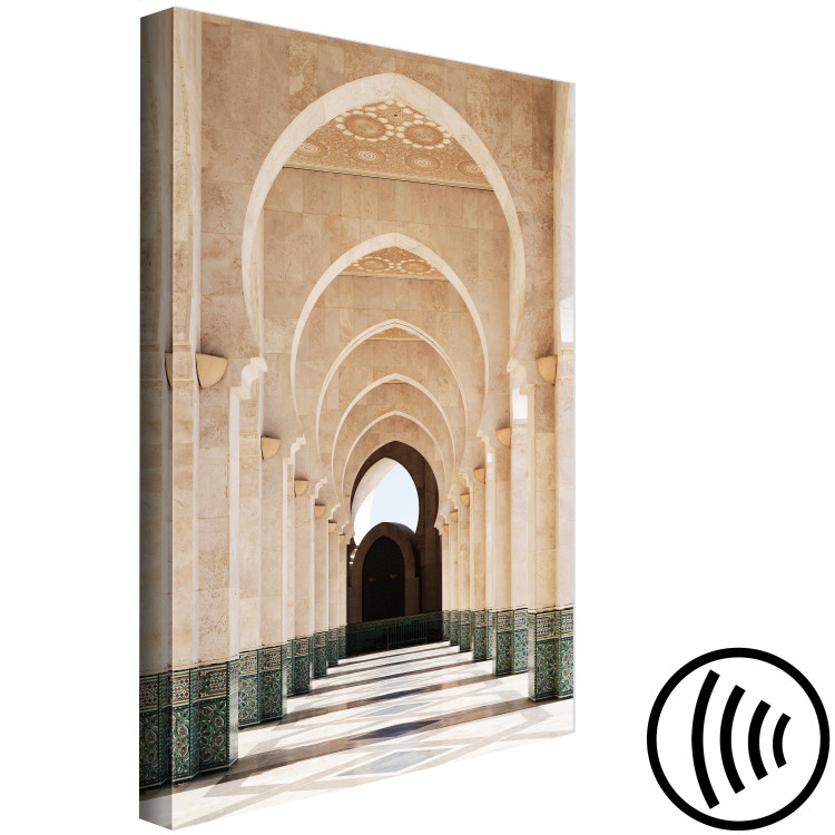 Canvas Entrance to the Mosque in Casablanca - photo architecture in Morocco 135772 additionalImage 6