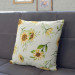 Decorative Microfiber Pillow Falling sunflowers - vintage style flower arrangement cushions 146872 additionalThumb 3